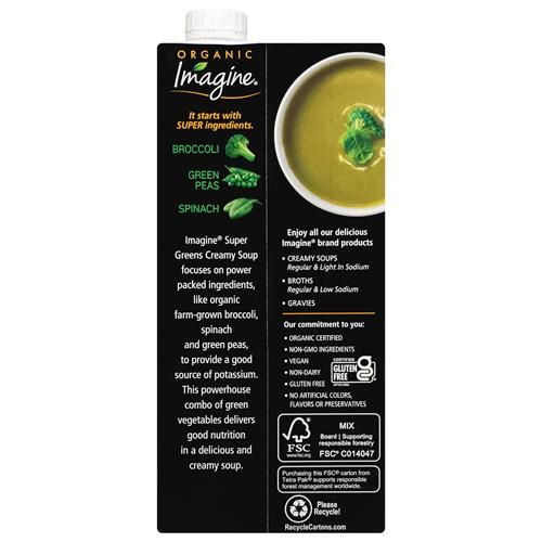 Imagine Organic Creamy Super Greens Soup 32 Oz
