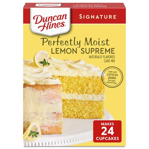 Duncan Hines Signature Cake Mix, Lemon Supreme, 15.25 Oz