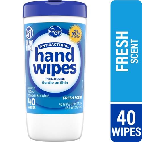 Kroger Fresh Scent Antibacterial Hand Wipes 40 ct