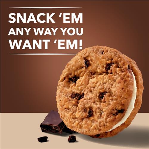 Kroger Supreme Chocolate Chip Vanilla Creme Sandwich Cookies 12.5 oz