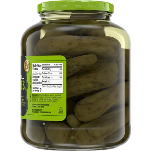 Kroger Kosher Whole Dill Pickles 46 fl oz