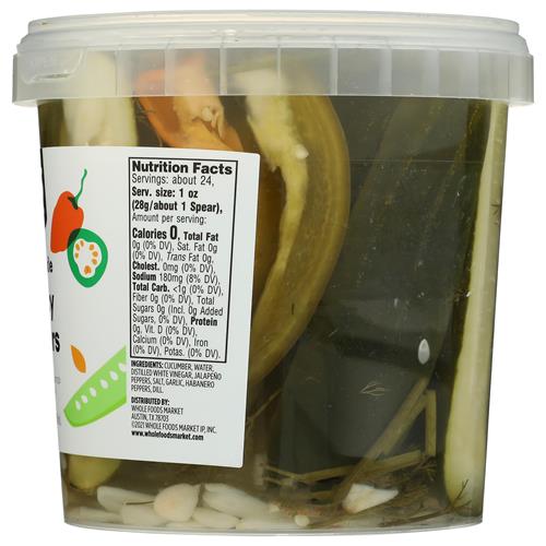 Whole Foods Market Pickle Spears, Spicy Dill, 32 Ounce