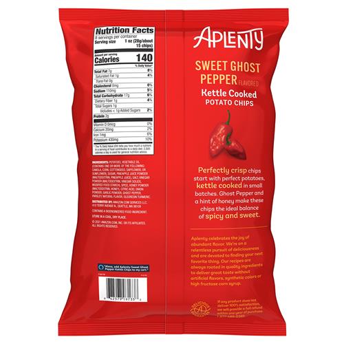 Aplenty Sweet Ghost Pepper Kettle Cooked Potato Chips, 8 Oz