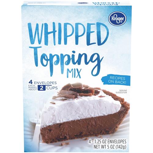 Kroger Whipped Topping Mix 4 ct / 1.25 oz