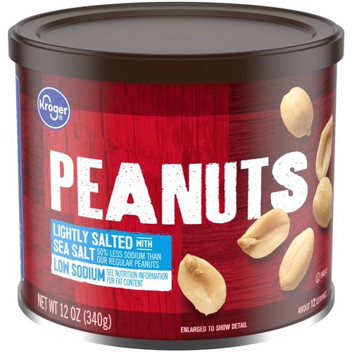 Kroger Lightly Salted Peanuts 12 oz