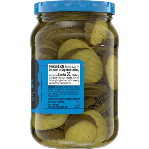 Kroger Sweet Pickle Chips 16 fl oz