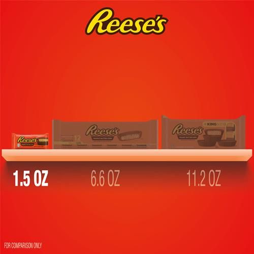Reeses Milk Chocolate Peanut Butter Cups, Candy Pack, 1.5 Oz