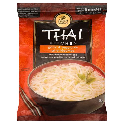 Thai Kitchen Gluten Free Garlic & Vegetable Instant Rice Noodle Soup, 1.6 Oz