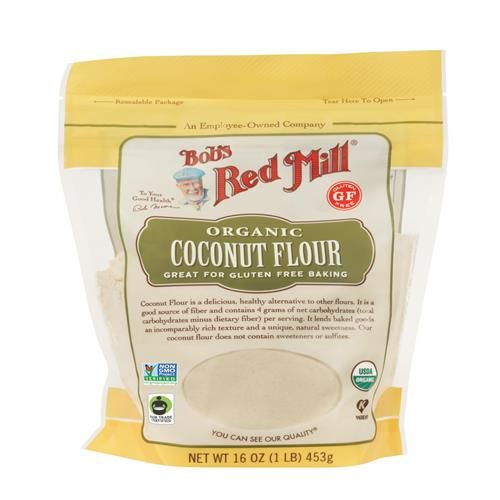 Bobs Red Mill Organic Coconut Flour, 16Oz (Pack Of 1) - Non Gmo, Fair Trade Certified, Vegan, Keto Friendly, Paleo Friendly, Kosher