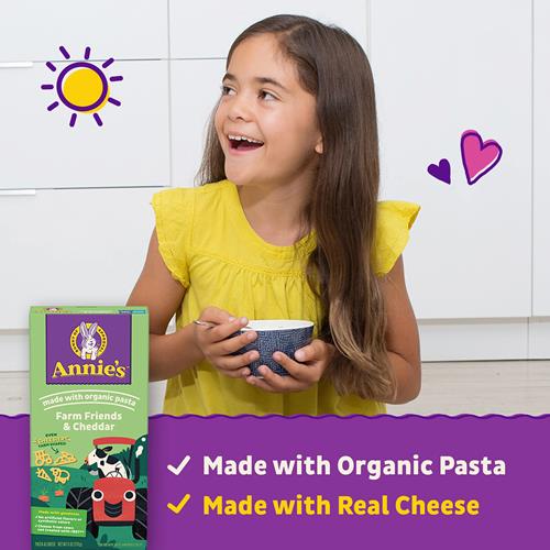 Annies Farm Friends Pasta Shapes And Cheddar Macaroni And Cheese Dinner With Organic Pasta, 6 Oz