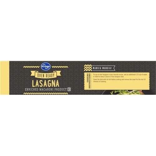 Kroger Oven Ready Lasagna Noodles 12 oz