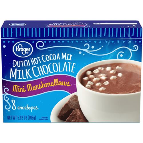 Kroger Dutch Milk Chocolate Hot Cocoa with Mini Marshmallows 8 ct