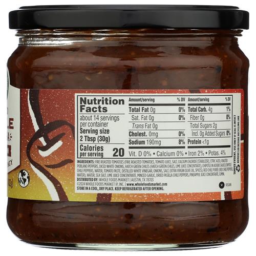 Whole Foods Market Mixed Chile Salsa, 15.25 Oz