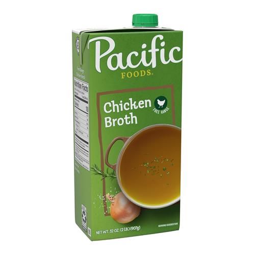 Pacific Foods Free Range Chicken Broth, 32 Oz Carton
