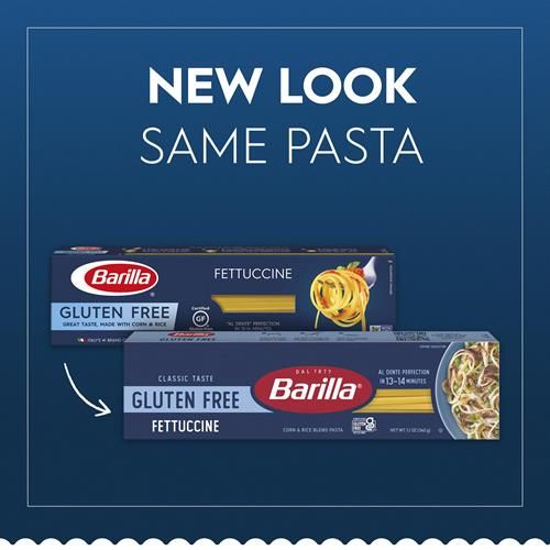 Barilla Gluten Free Fettuccine, 12 Ounce - Non-Gmo Gluten Free Pasta Made With Blend Of Corn & Rice - Vegan Pasta