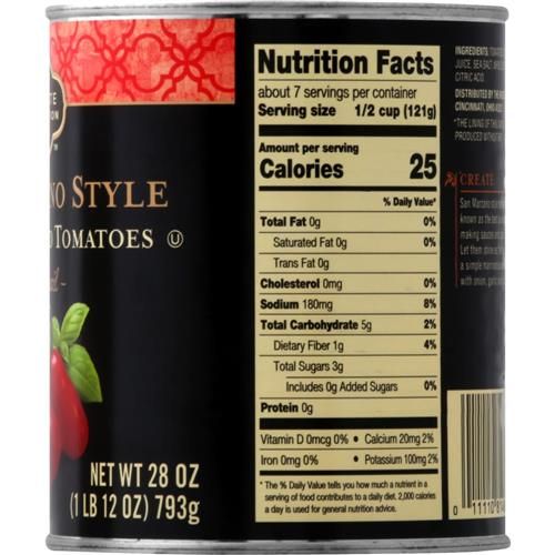 Private Selection San Marzano Peeled Whole Plum Tomatoes with Basil 28 oz