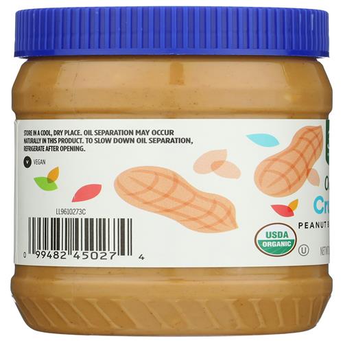 Whole Foods Market Organic Crunchy Peanut Butter, 16 Oz