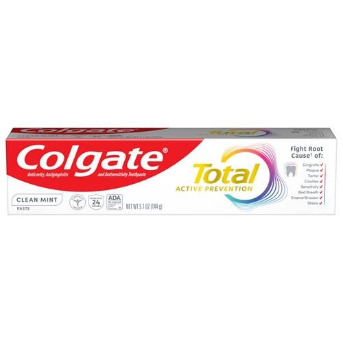 Colgate Total Clean Mint Toothpaste, Mint Toothpaste, 5.1 Oz Tube