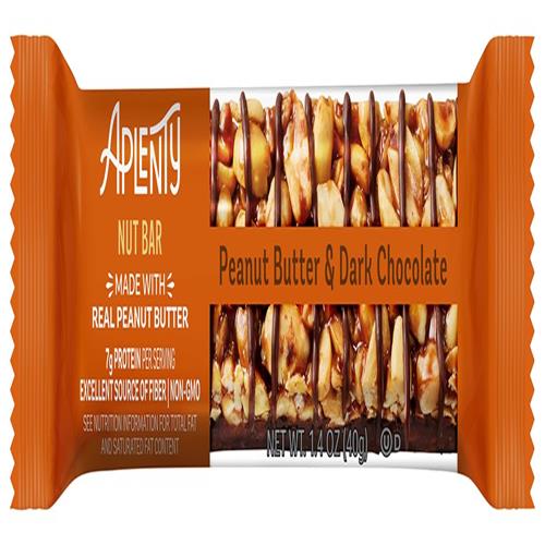 Aplenty,Peanut Butter & Dark Chocolate Nut Bar, 6 Count