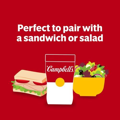 Campbells Sipping Soup, Chicken & Mini Round Noodle Soup, 10.75 Oz Microwavable Cup
