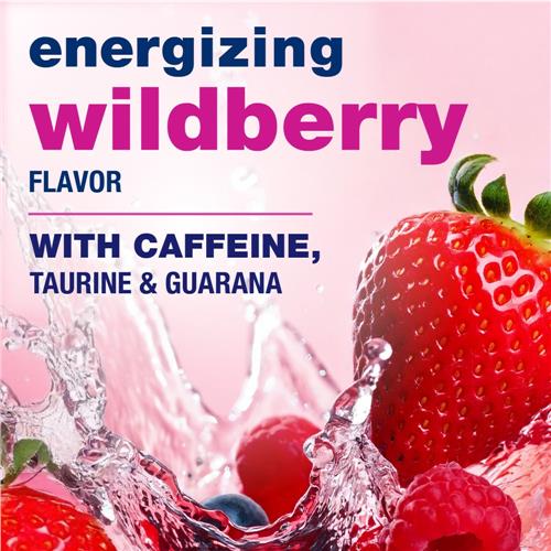 Kroger Energy Zero Sugar Wildberry Drink Mix Packets 10 packets / 1.76 oz
