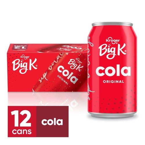 Big K Cola Soda Cans 12 pk / 12 fl oz