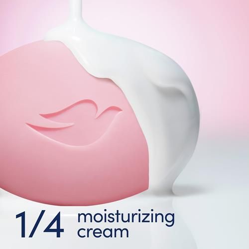 Dove Beauty Bar Gentle Skin Cleanser Pink 6 Bars Moisturizing For Gentle Soft Skin Care More Moisturizing Than Bar Soap 3.75 Oz