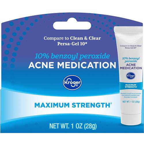 Kroger Max Strength Acne Gel Spot Treatment with Benzoyl Peroxide 1 oz