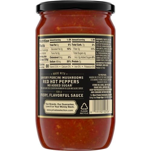 Private Selection Authentically Italian Porcini Arrabbiata Pasta Sauce 24 oz