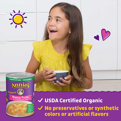 Annies Organic Bunny Pasta And Chicken Broth Soup, 14 Oz