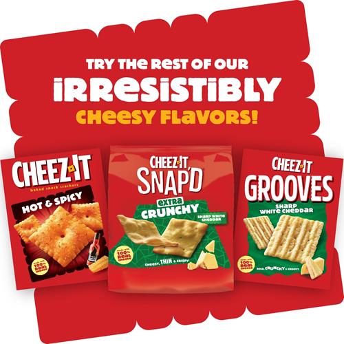 Cheez-It Cheese Crackers, Baked Snack Crackers, Lunch Snacks, Extra Big, 11.7Oz Box (1 Box)