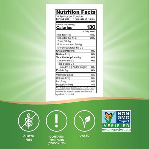 Natures Way Liquid Coconut Oil, Superior Flavor And Aroma, Hexane Free, Stays Liquid, Non-Gmo Project Verified, 10 Fl Oz (Packaging May Vary)