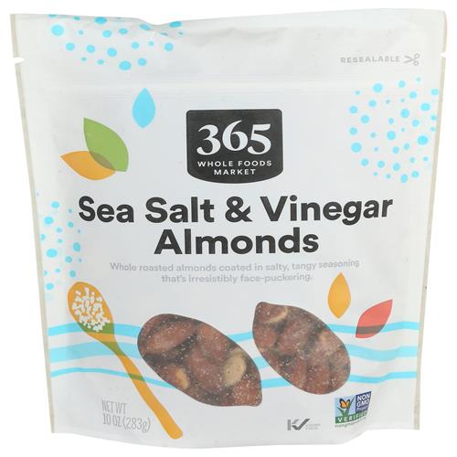 Whole Foods Market Almond Seasoned Sea Salt & Vinegar, 10 Ounce