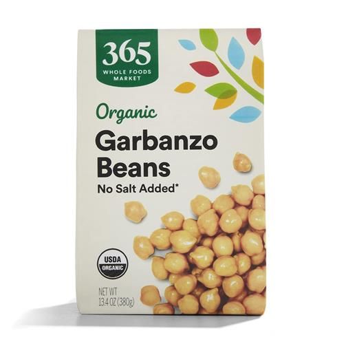 Whole Foods Market Organic Unsalted Garbanzo Beans, 13.4 Ounce