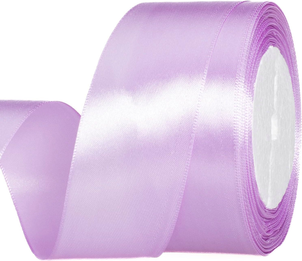 25 Yards 1-1/2 Inch Lilac Satin Ribbon for Gift Wrapping