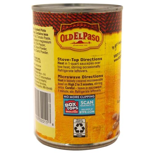 Old El Paso Fat Free Refried Beans, 16 Oz.