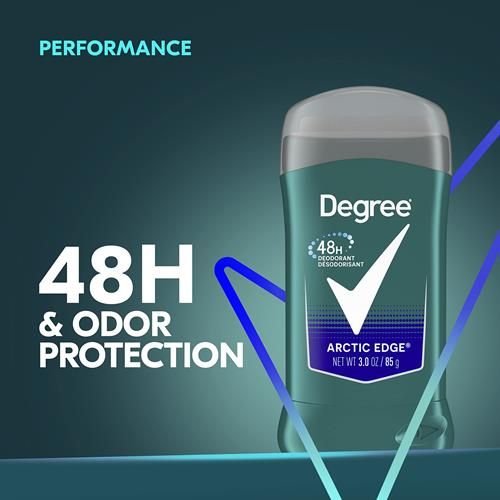 Degree Men Original Deodorant 48-Hour Odor Protection Arctic Edge Deodorant For Men 3 Oz