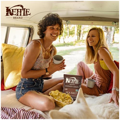 Kettle Brand Potato Chips, Sea Salt Kettle Chips, Snack Bag 1.5 Oz