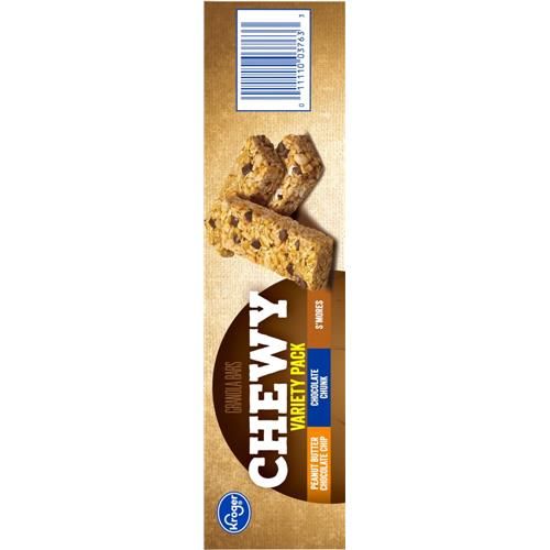 Kroger Chewy Granola Bars Variety Pack 18 ct