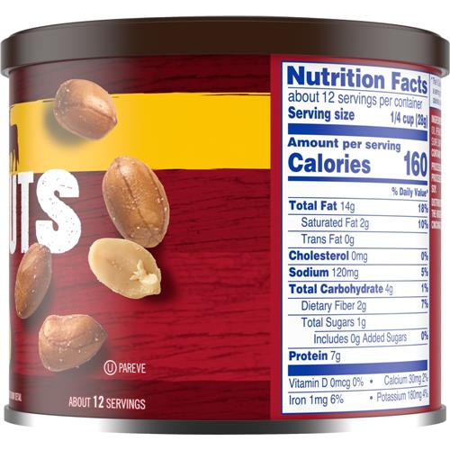Kroger Spanish Sea Salted Peanuts 12 oz