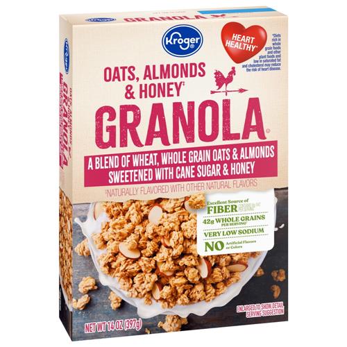 Kroger Oats Almonds & Honey Granola 14 oz