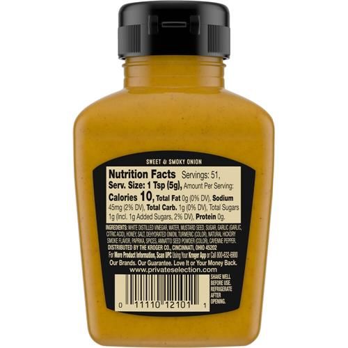 Private Selection Sweet & Smoky Onion Mustard 9 oz