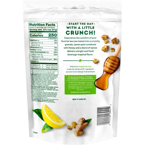 Simple Truth Organic Honey Lemon Ginger Granola 11 oz