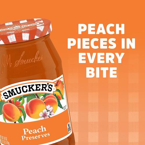 Smuckers Peach Preserves, 18 Ounces