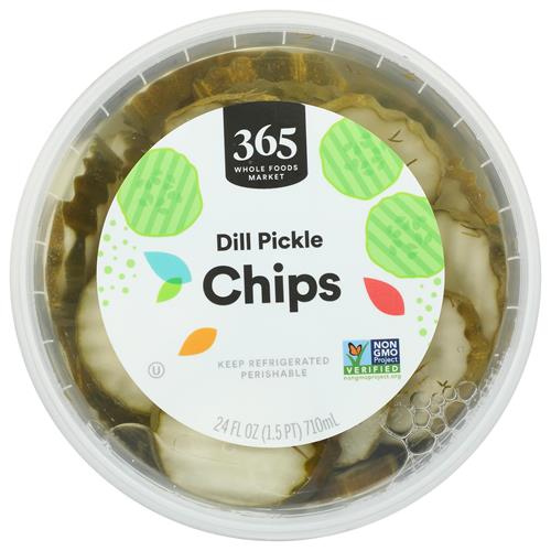 Whole Foods Market Dill Pickle Chips, 24 Fl Oz