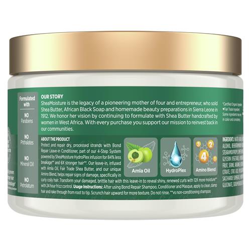 Sheamoisture Bond Repair Leave-In Conditioner Amlaoil Protects Against Damage & Strengthens Hair Bonds With Hydroplex Technology & Amlaoil For Less Breakage With Restorative Hydroplex Infusion 11