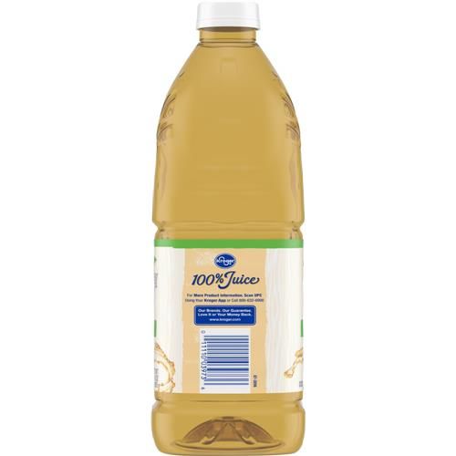 Kroger 100% White Grape Juice From Concentrate No Sugar Added Bottle 64 fl oz