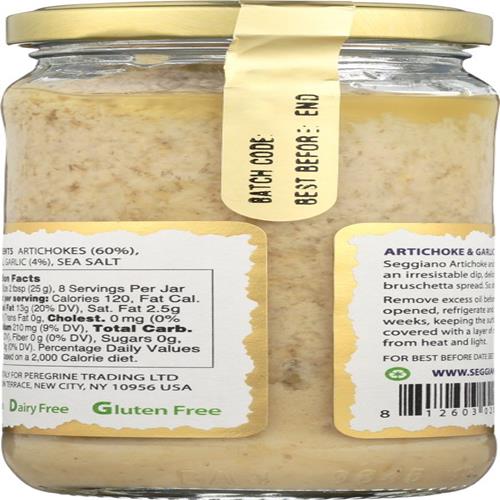 Seggiano, Artichoke & Garlic Tapenade, 7 Oz