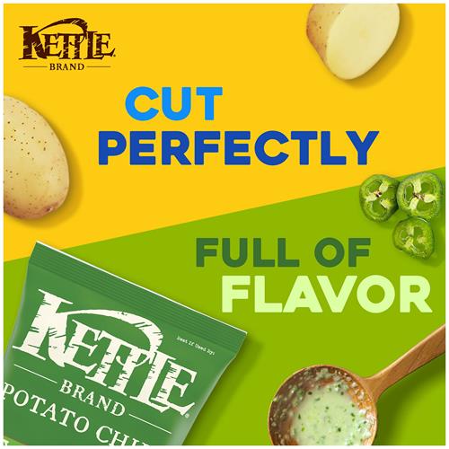 Kettle Brand Jalapeno Kettle Potato Chips, Gluten-Free, Non-Gmo, 7.5 Oz Bag