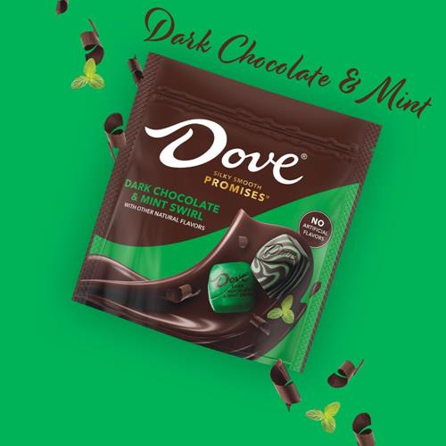 Dove Promises Dark Chocolate & Mint Swirl Candy, 6.74 Oz Bag